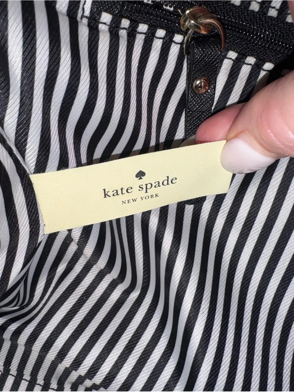 kate spade Green, Black and Cream Colorblock Leather Hobo